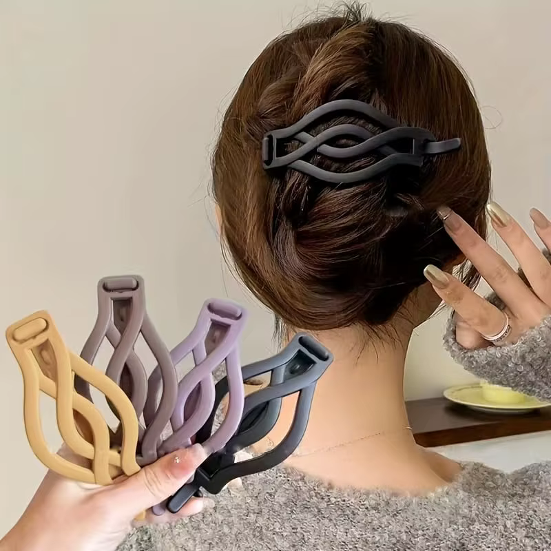 Pinces à cheveux rondes et plates françaises