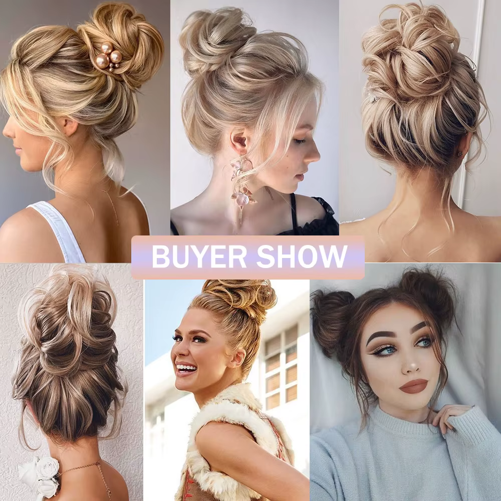 Extensions de chignon synthétique pour femmes