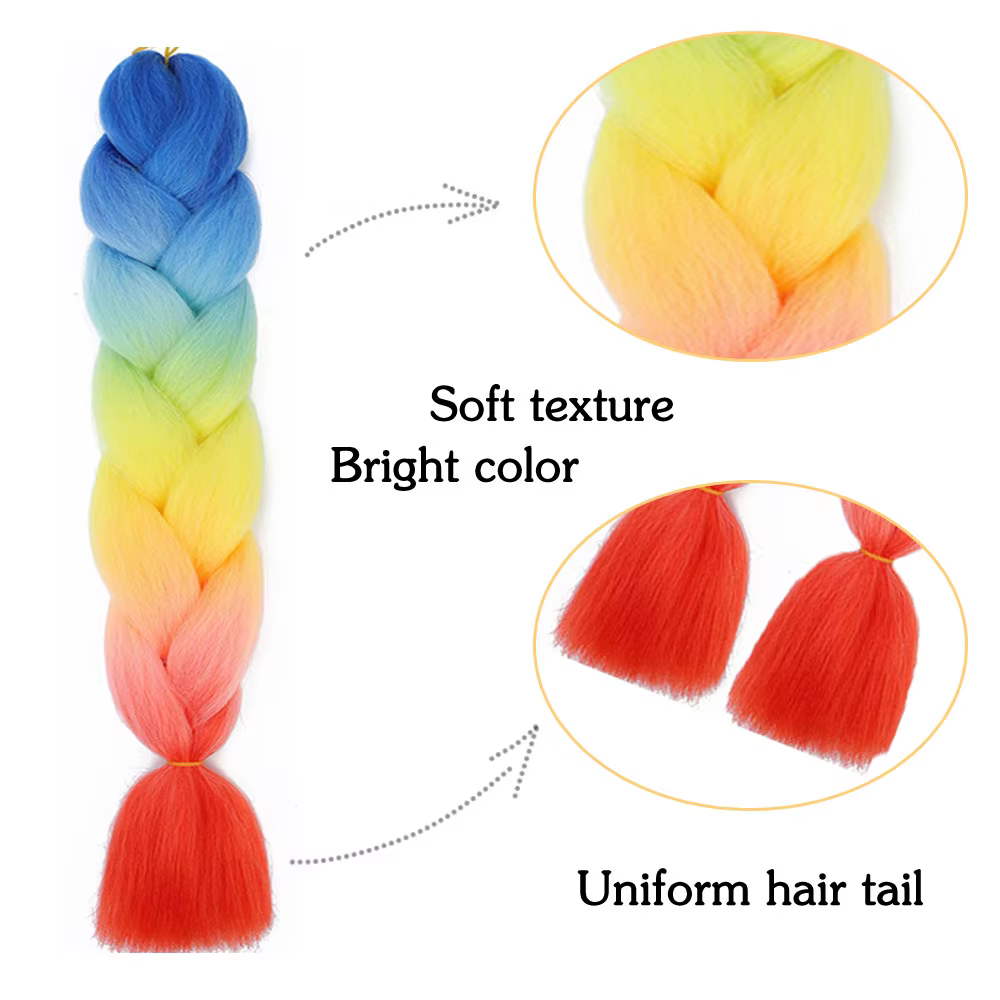 AZCalls EEN-Extensions de Tresses Synthétiques pour Enfants