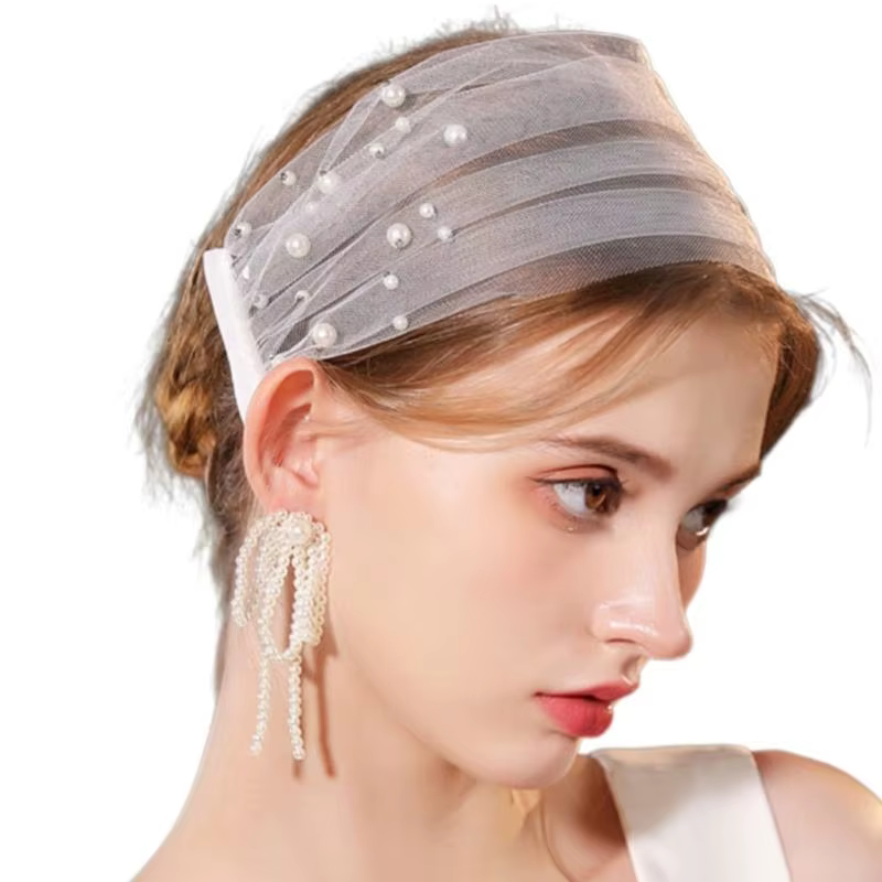 Romantics Lace Lace Veil Hair Clip Sophistiqué Styles Hairpin Epin Puriefulfulh Hirtlip pour améliorer les tenues du jour du