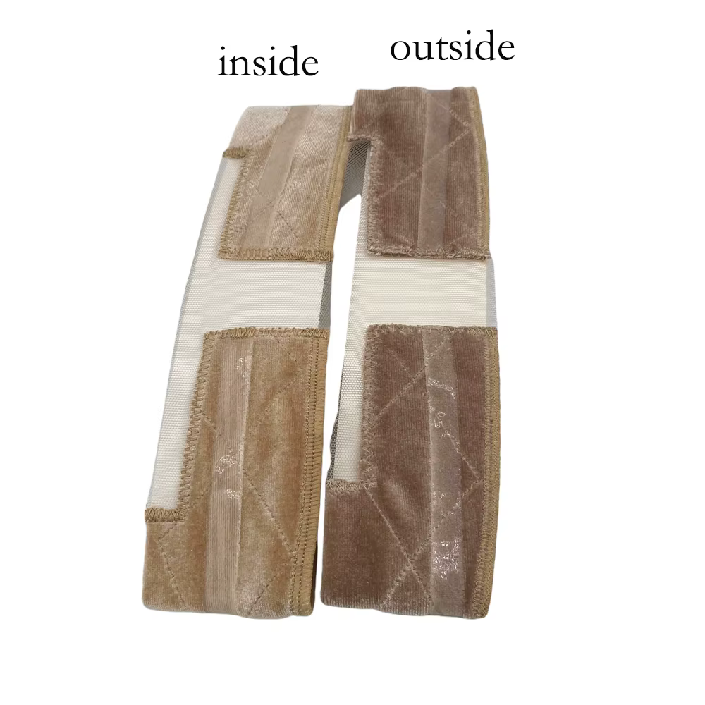 Nouveau bandeau antidérapant Double face en velours de Silicone avec boucle en métal pour tenir les perruques