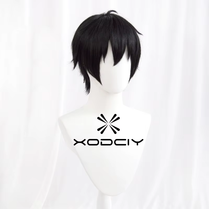 Perruque Cosplay Kirito Yuuki en Fiber de résistance à la chaleur