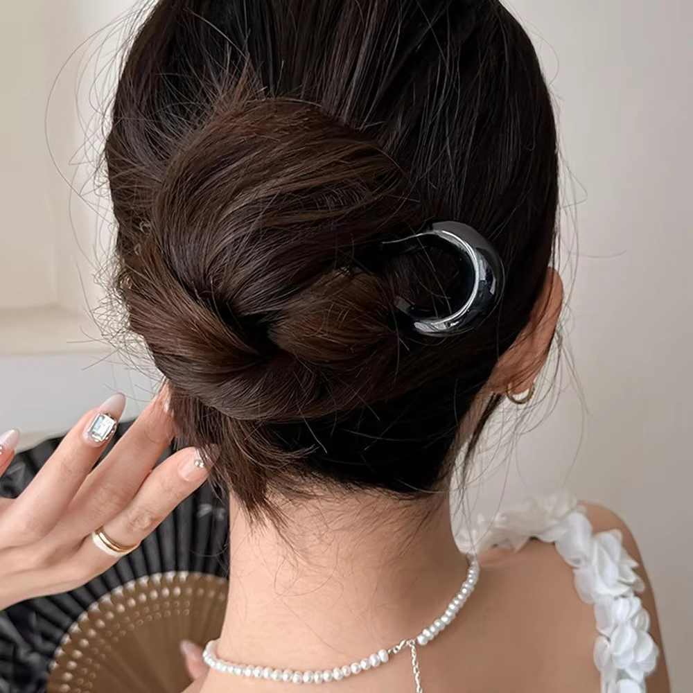 Épingles à cheveux ondulées en forme de U