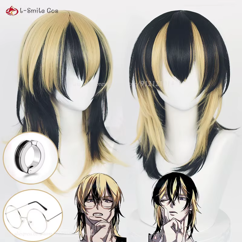 Perruque de Cosplay synthétique Rindou Haitani Ran Haitani