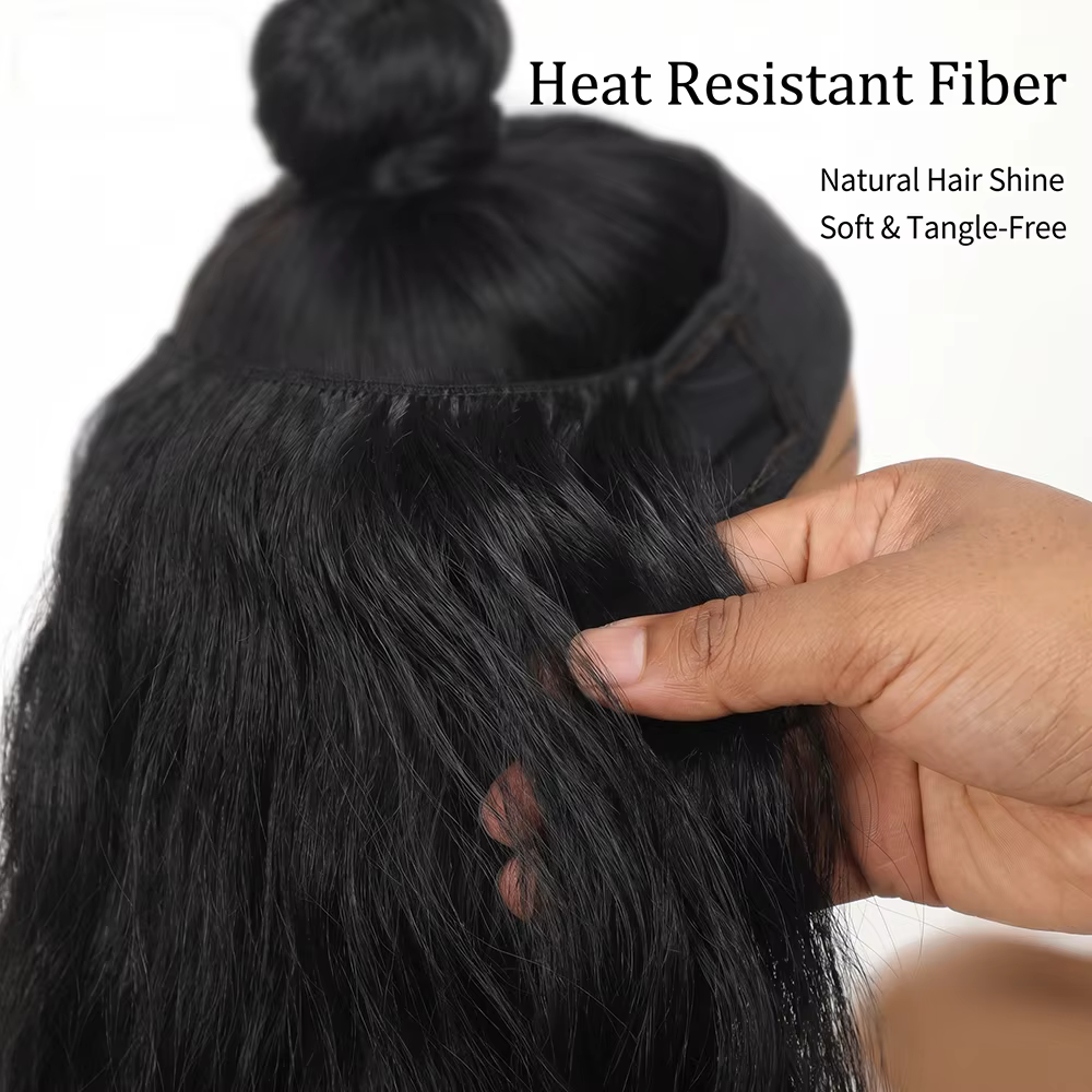 Extensions de cheveux invisibles de 20 pouces sans clip