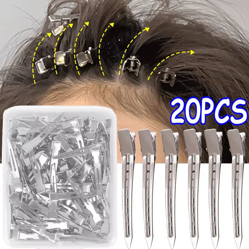 Pinces de soins capillaires en métal et acier