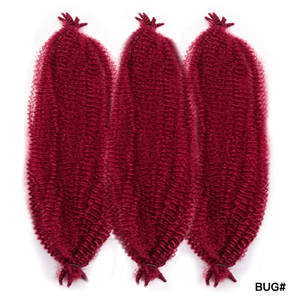 Afro printemps torsion Crochet cheveux pré-séparés Marley tresses Extensions