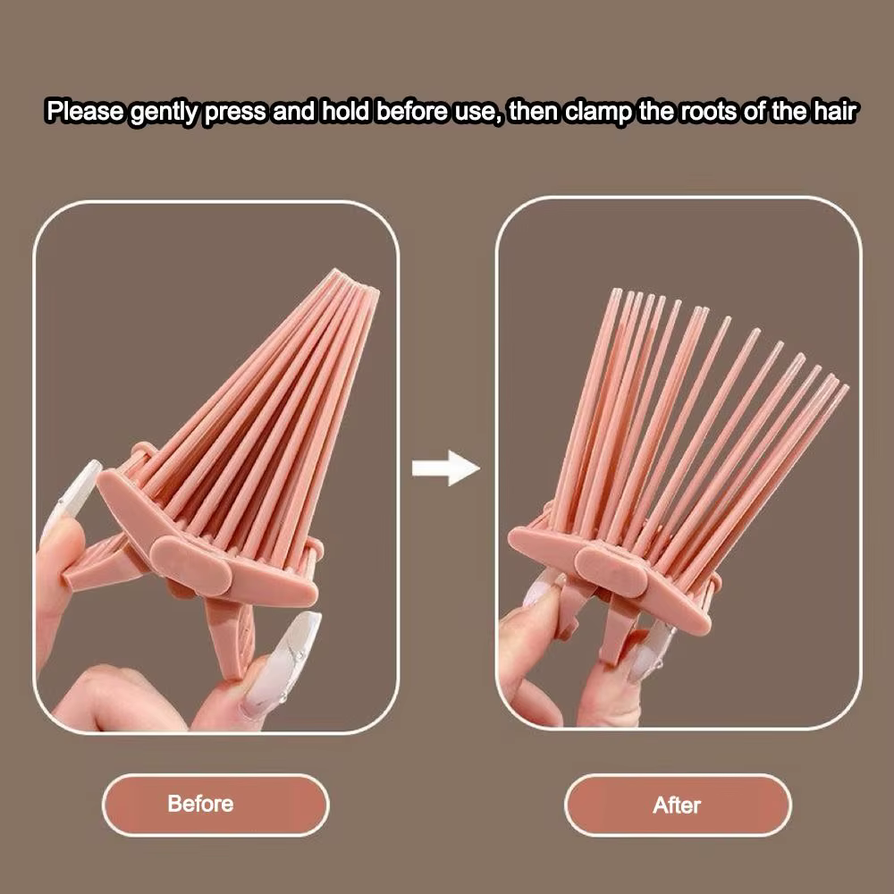 Pince à cheveux portable pour boucler les racines et donner du volume naturel au dessus de la tête