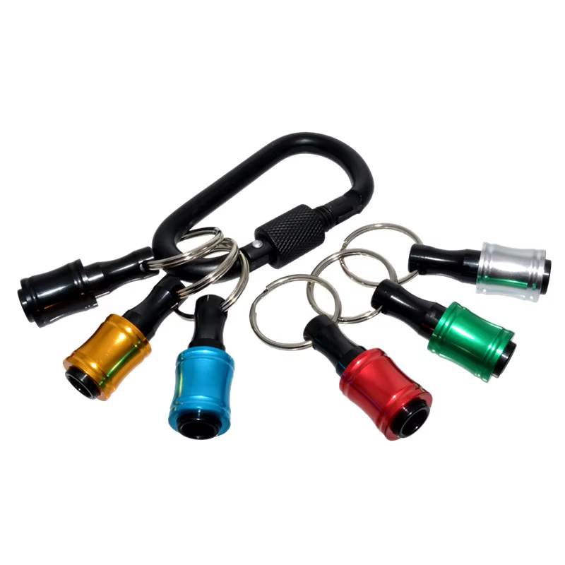 Tournevis à tige hexagonale de 1/4 pouces, support de tête, tige d'extension, adaptateur de porte-clés, foret de remplacement rapide, Portable à main, 6 pièces/ensemble