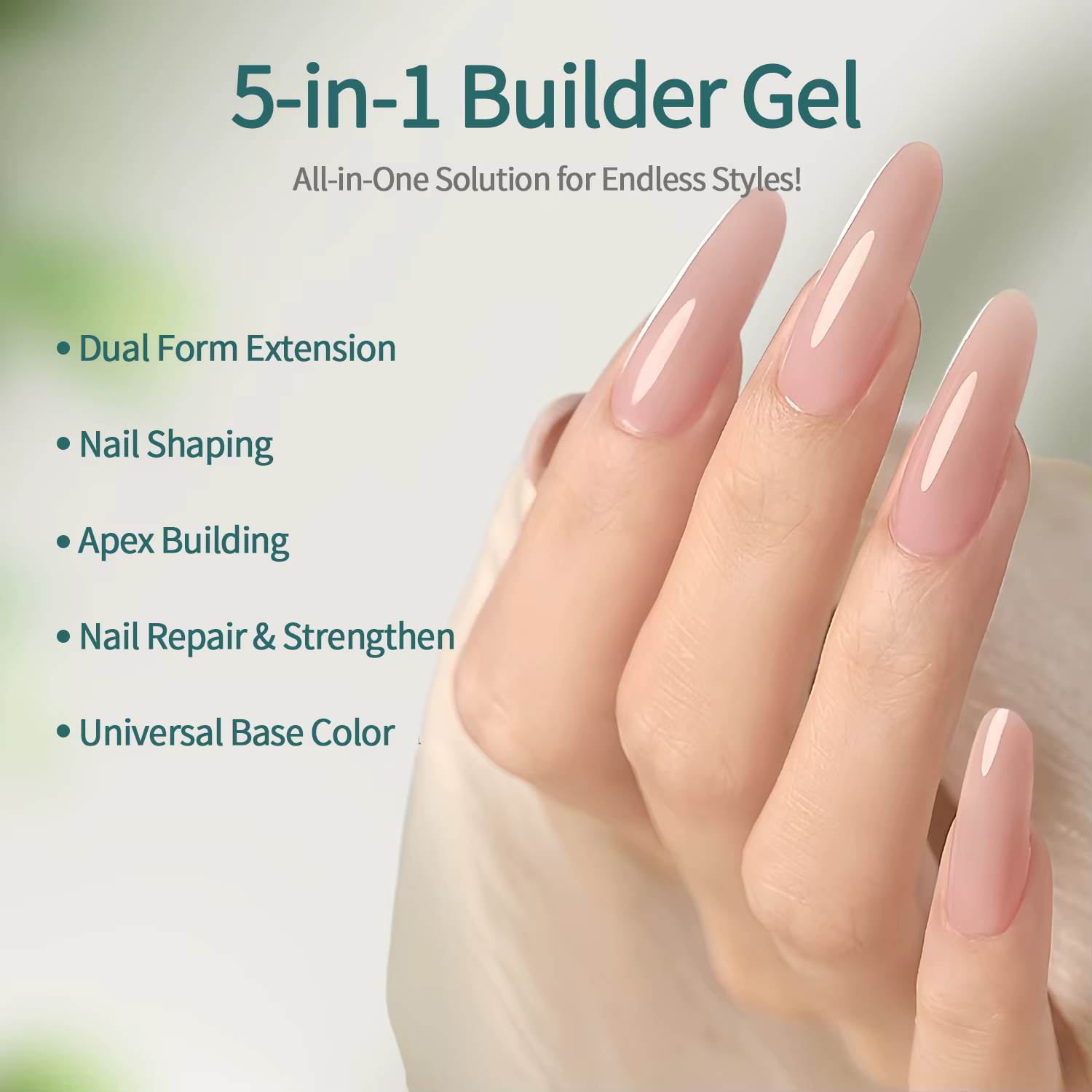 Nailpop 30/100g Gel dur laiteux lisse UV Gel pour ongles pour Extension rapide longue durée tremper le constructeur d'ongles Gel Nail Art manucure