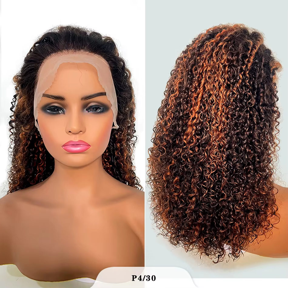 Perruques Afro Kinky Curly Lace Frmetals