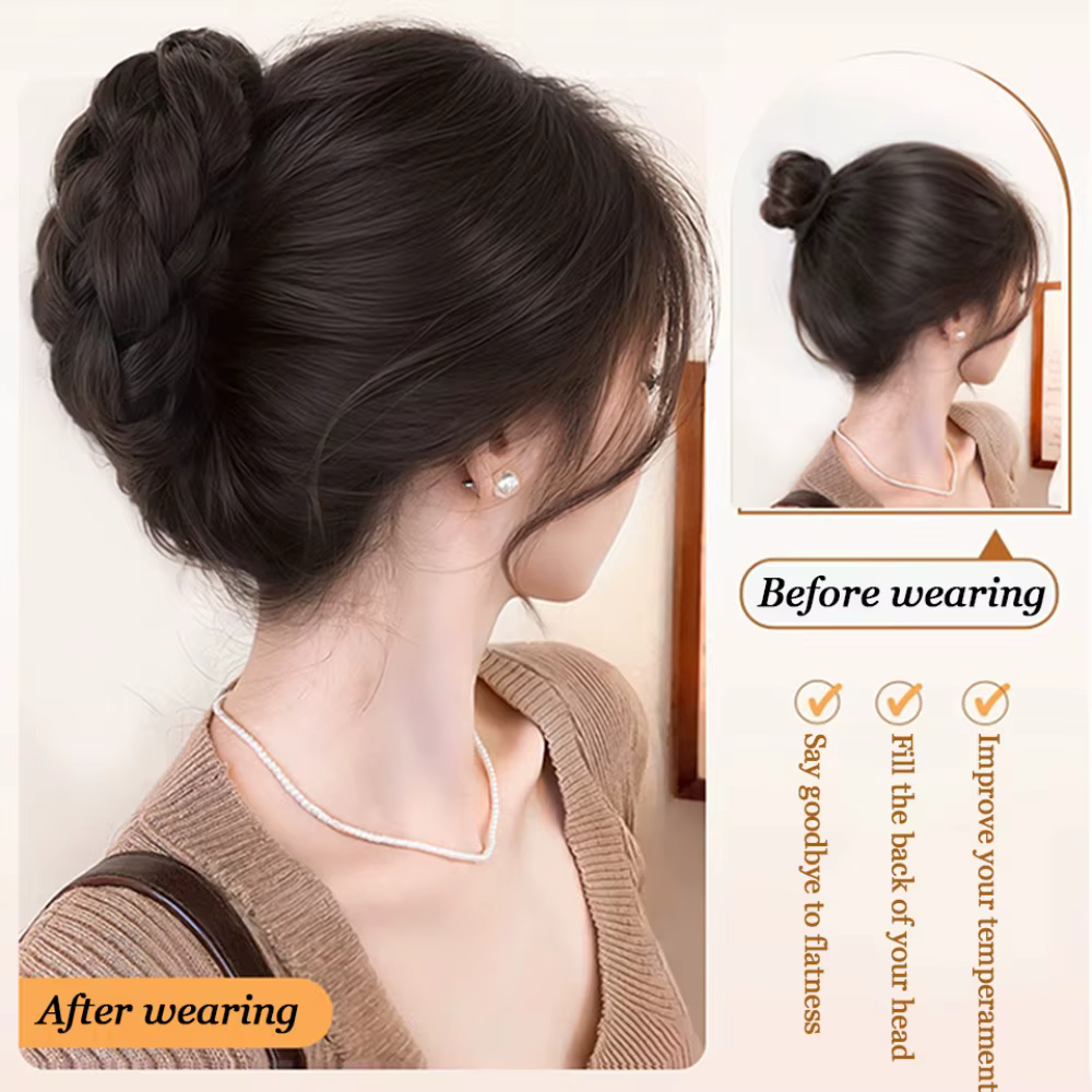 Pince à cheveux synthétique pour chignon