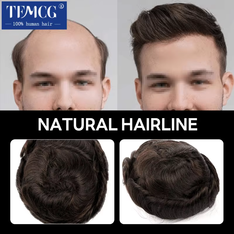 Perruque australienne 100% naturelle pour hommes
