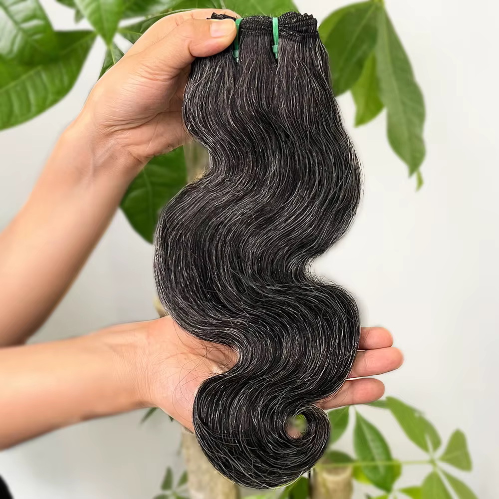 Extensions de cheveux humains Salt and Pepper P1B/Gris