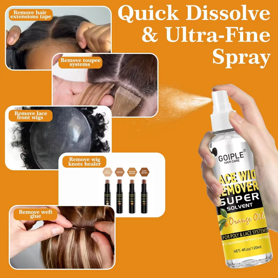 Dissolvant de colle pour perruque