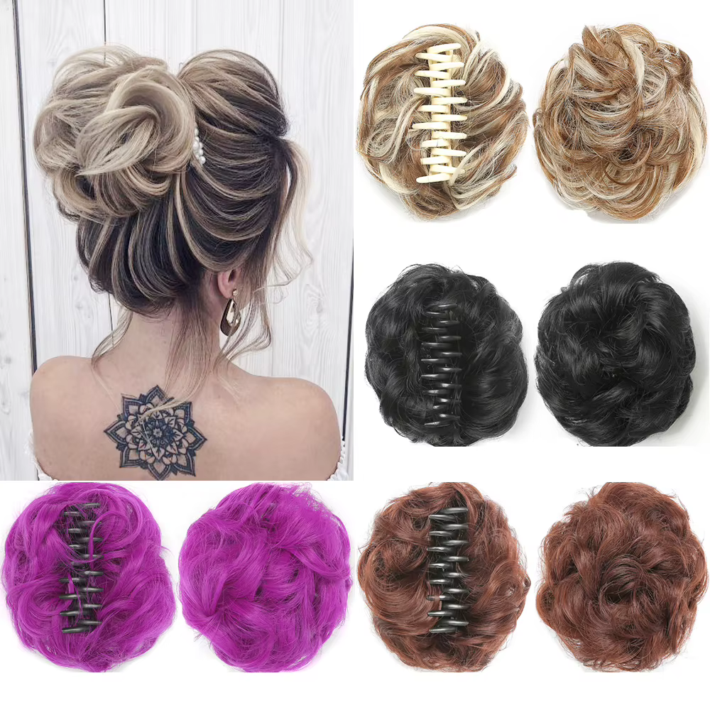 Extensions de cheveux de Chignon en désordre