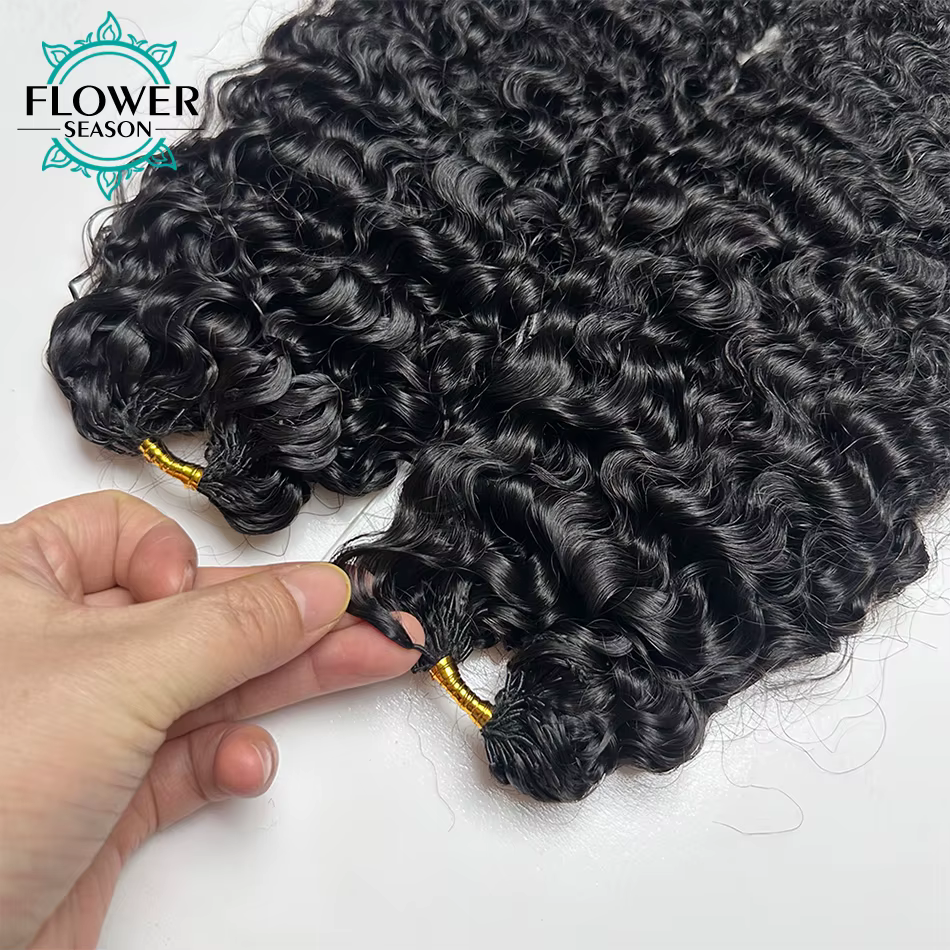 Extensions de cheveux humains au Crochet bouclé birman