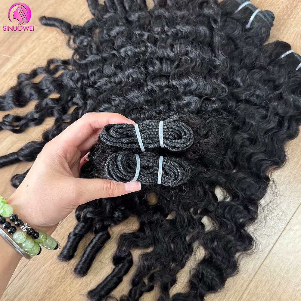 Paquets bouclés birmans Extensions de cheveux humains rebondissant