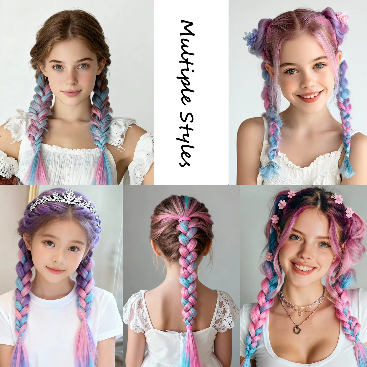 Extensions de cheveux queue de cheval pour enfants