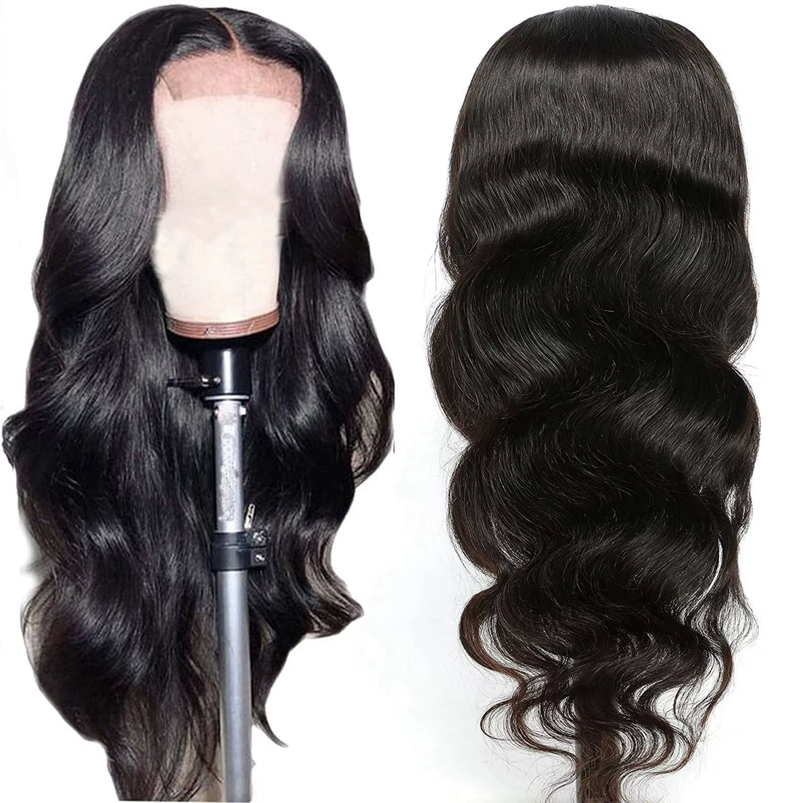 Perruque synthétique longue ondulée bouclée pour femme