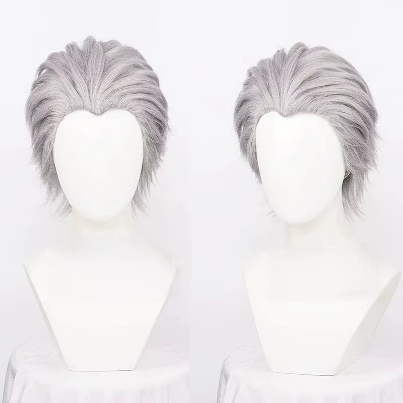 Vergil Cosplay perruque synthétique courte