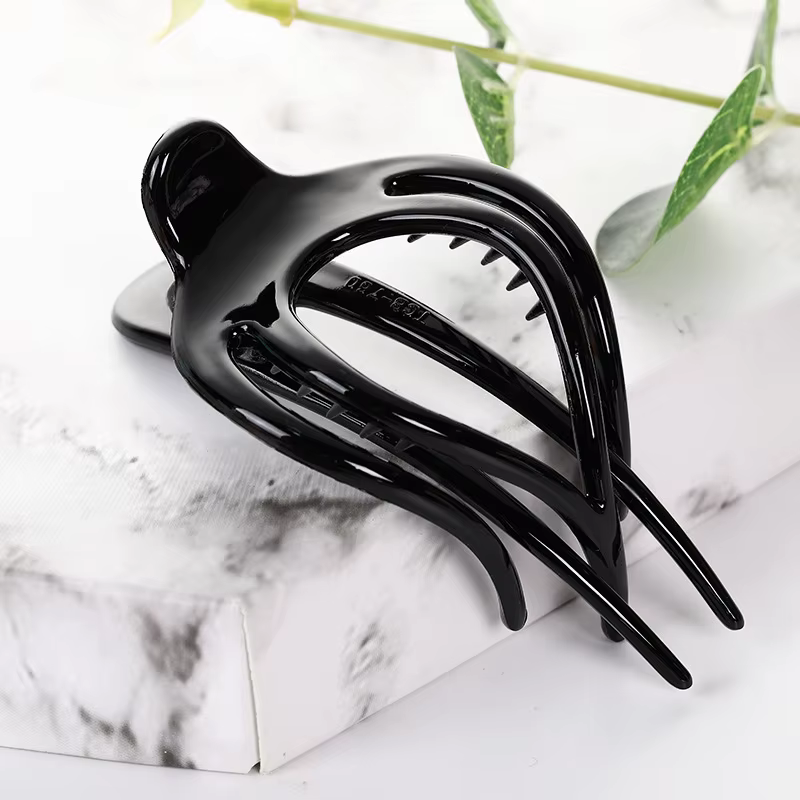 Femmes Grandes Pinces À Cheveux Pince Fleur Acrylique En Plastique Canard Griffe Barrette Filles Épingle