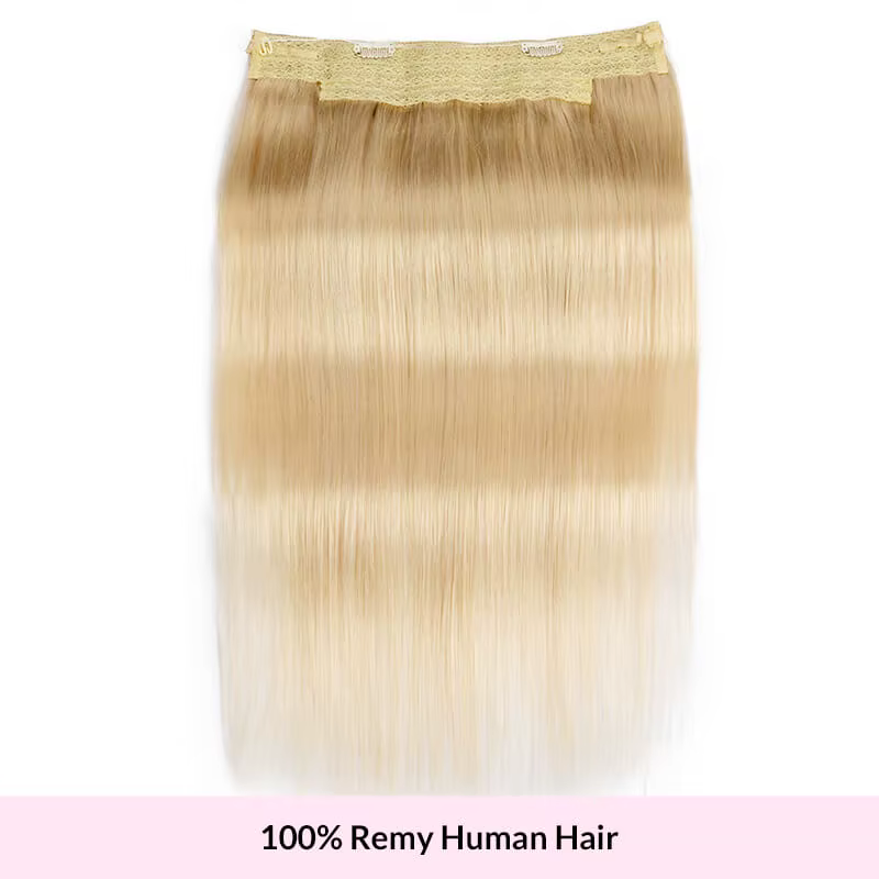 Extensions de cheveux humains à clipser