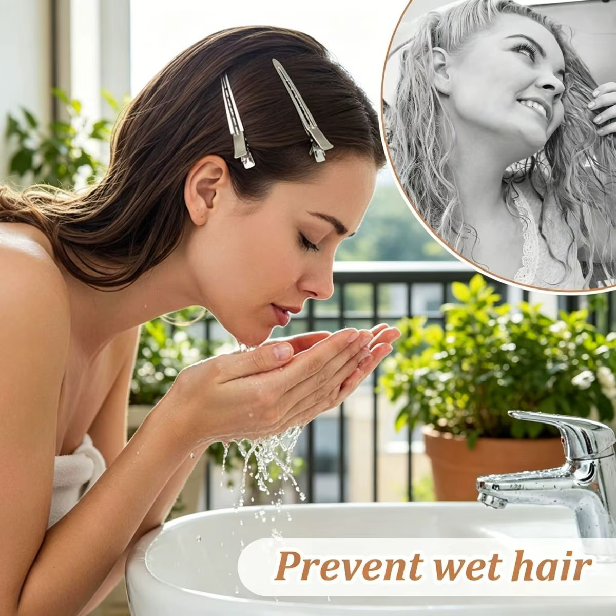 10 pinces à cheveux en métal pour salon de coiffure