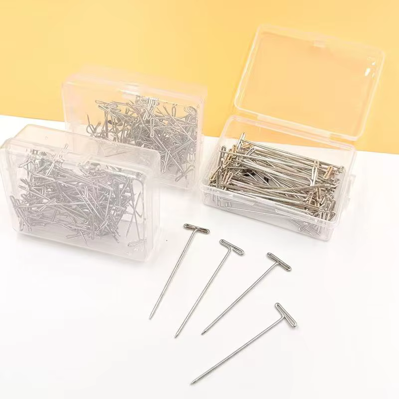 Épingles de fixation pour perruques en forme de T