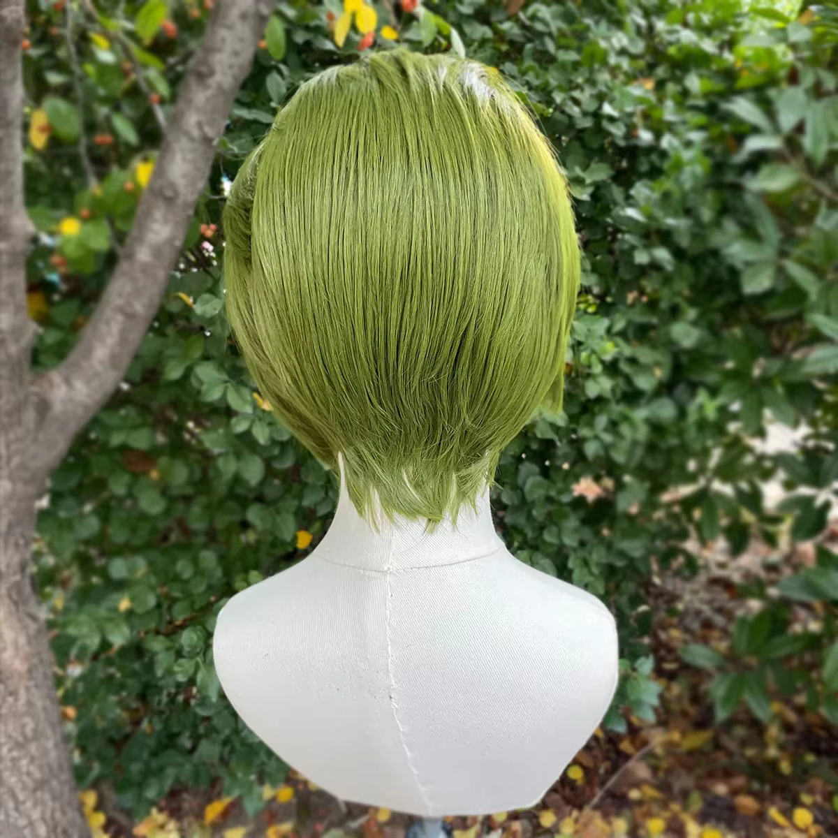Perruques de Cosplay Bob Joker courtes vertes pour hommes