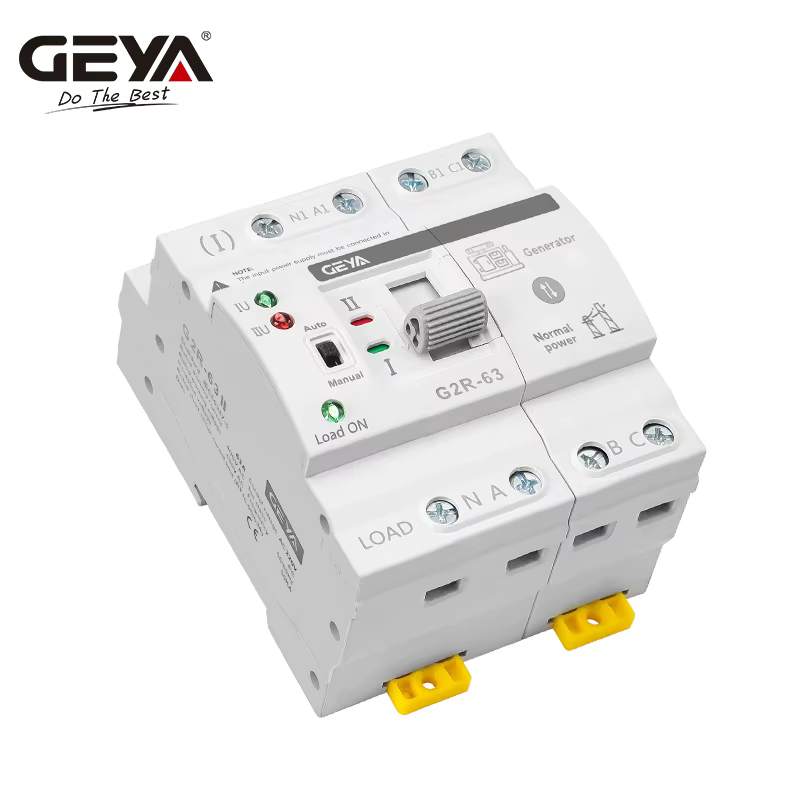 Interrupteur de transfert automatique GEYA G2R ATS Mini 220V 230V, commutateurs électriques à double alimentation, alimentation ininterrompue 63A 110V