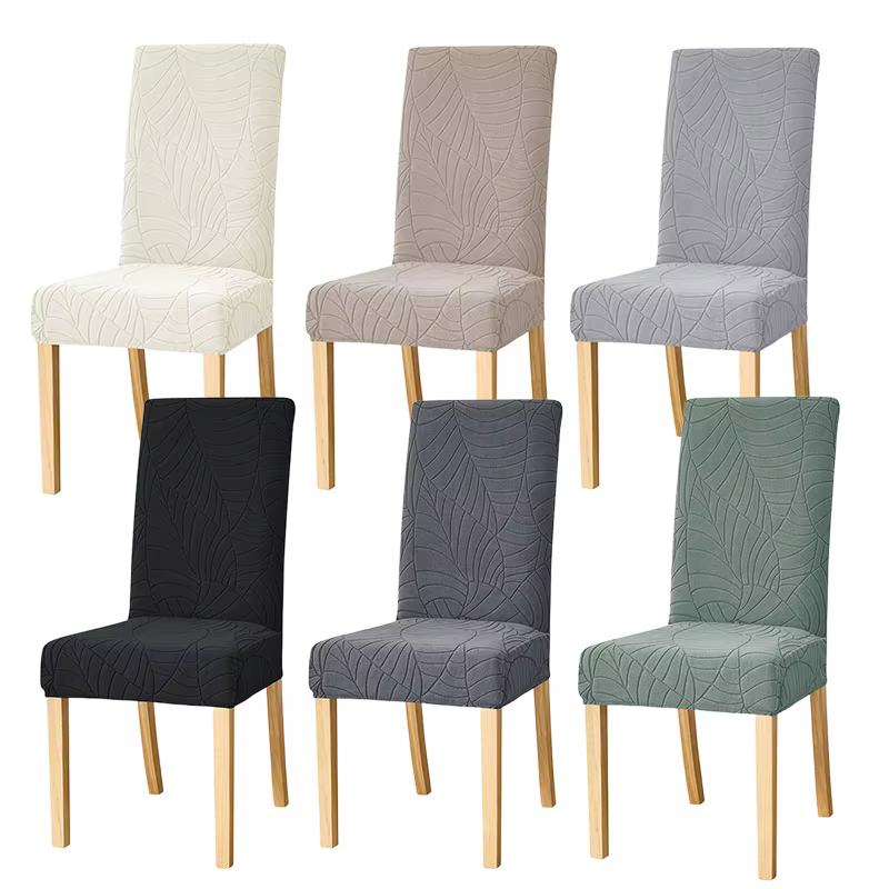 Housses de chaise élastiques en Jacquard