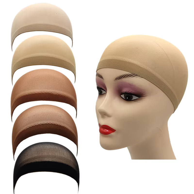 1/6/12 sacs maille en Nylon ventilé bas nu bonnet de perruque filets à cheveux extensible extrémité fermée peau Super