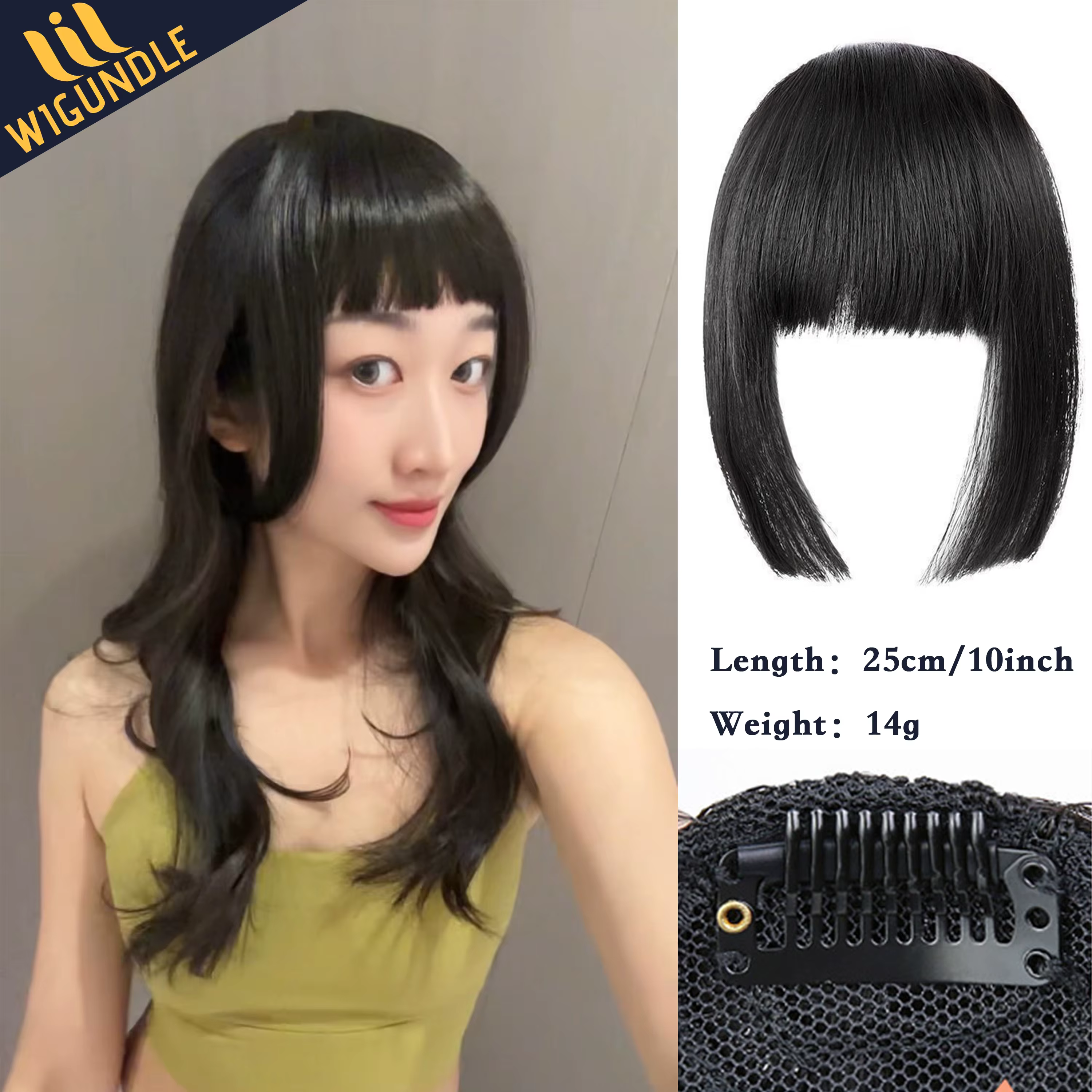 Faux franges à clipser pour femmes