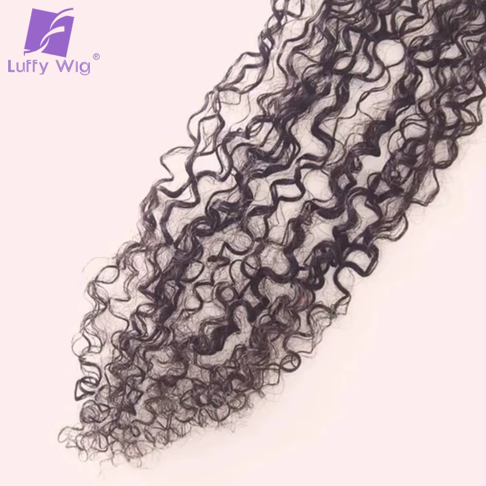 Sans couture pu 3c 4a Afro crépus bouclés pince dans les Extensions de cheveux humains Remy brésilien