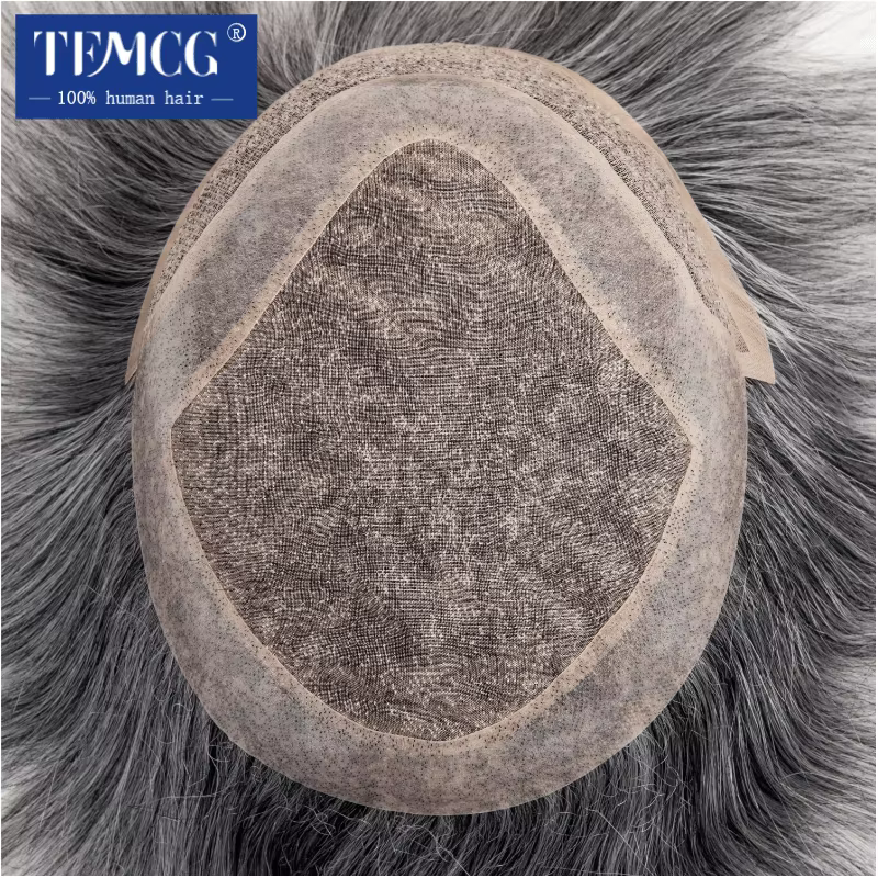 Perruque Lace Front Wig haline naturelle pour hommes