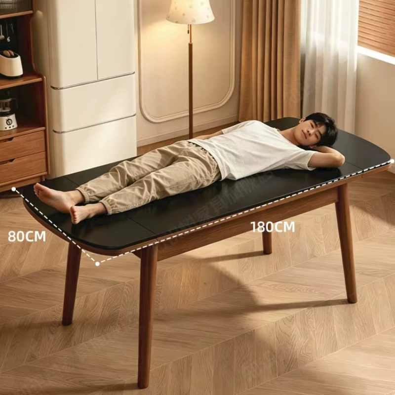 Tables à manger extensibles pour le petit-déjeuner, style ferme italienne, en liquidation, avec chaises pliantes, mobilier Esstisch pour la maison