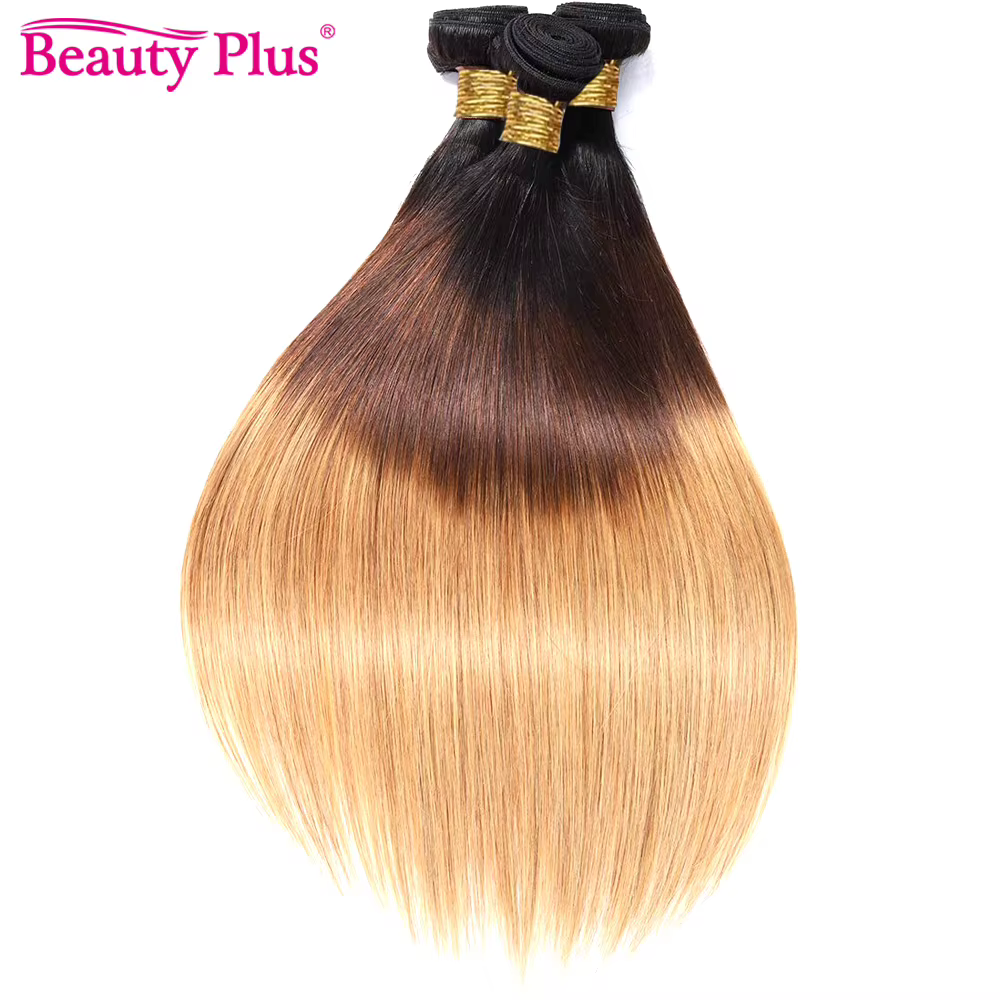 Mèches Brésiliennes 100% Naturelles Lisses Ombré