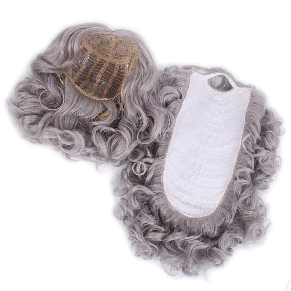 Ensemble de perruque de cheveux et de barbe du père Noël