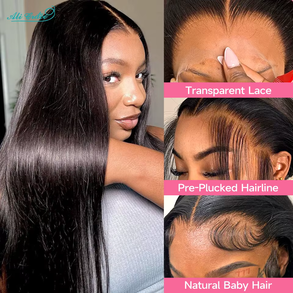 Perruque Lace Front Wig naturelle lisse-ALI GRACE