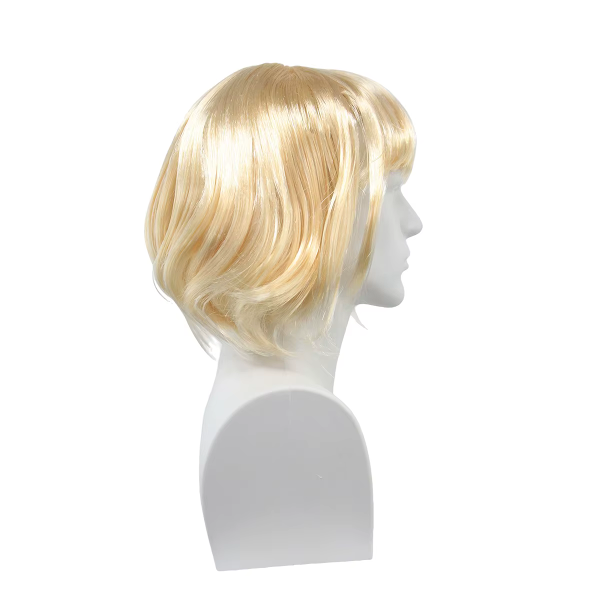 Perruque synthétique courte blonde