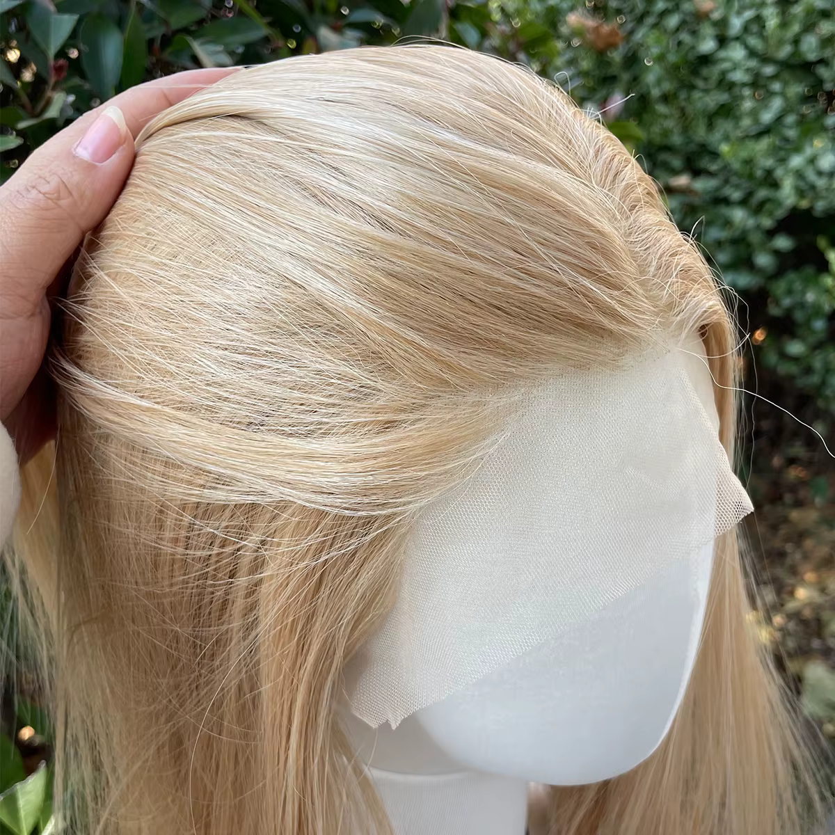 Perruque Lace Front Synthétique Blonde à Reflets Mixtes pour Femme