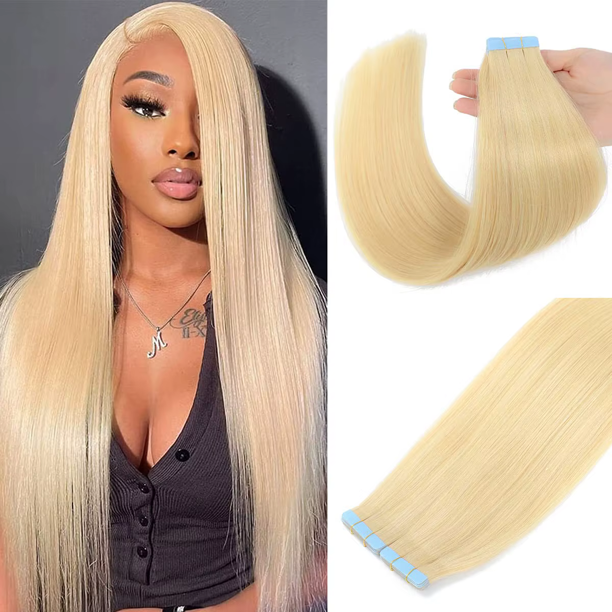 Extensions de cheveux 100% humains