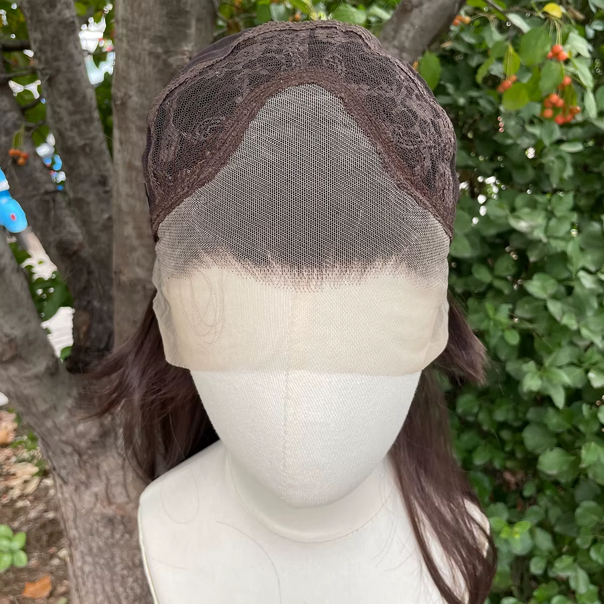 Perruques Lace Front Synthétiques Brunes pour Femmes