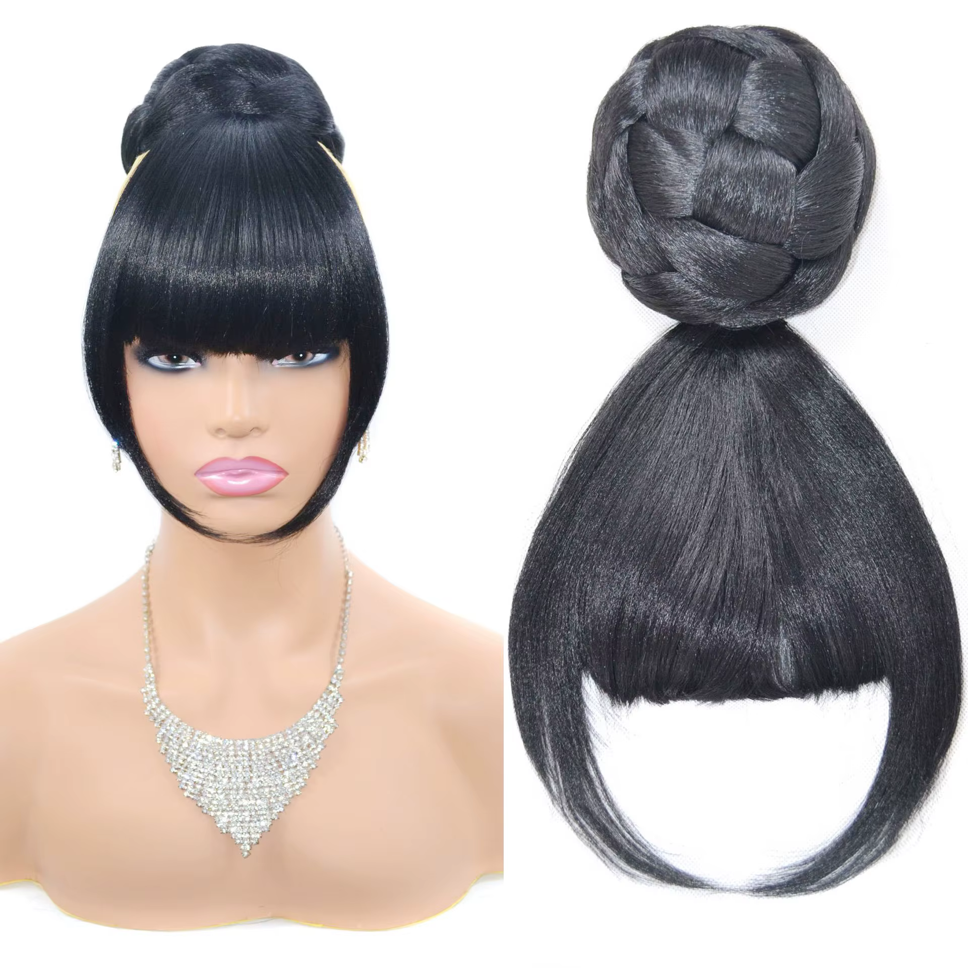 Jeedou Chignon postiche synthétique pince