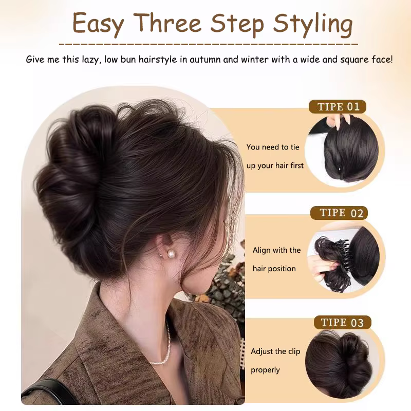 Pince à cheveux avec chignon