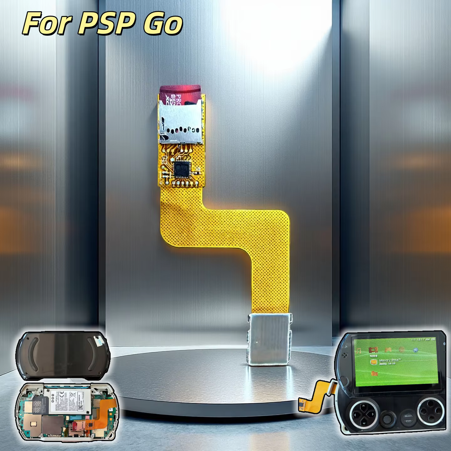 Pour PSP Go TF vers Micro SD jusqu'à 128 go, adaptateur d'extension de mémoire haute vitesse, accessoires d'extension de jeu