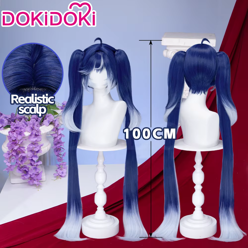 En STOCK Augusta Cantarella Cartethyia Fleurdelys Iuno perruque jeu vagues gagnantes DokiDoki 100 cm