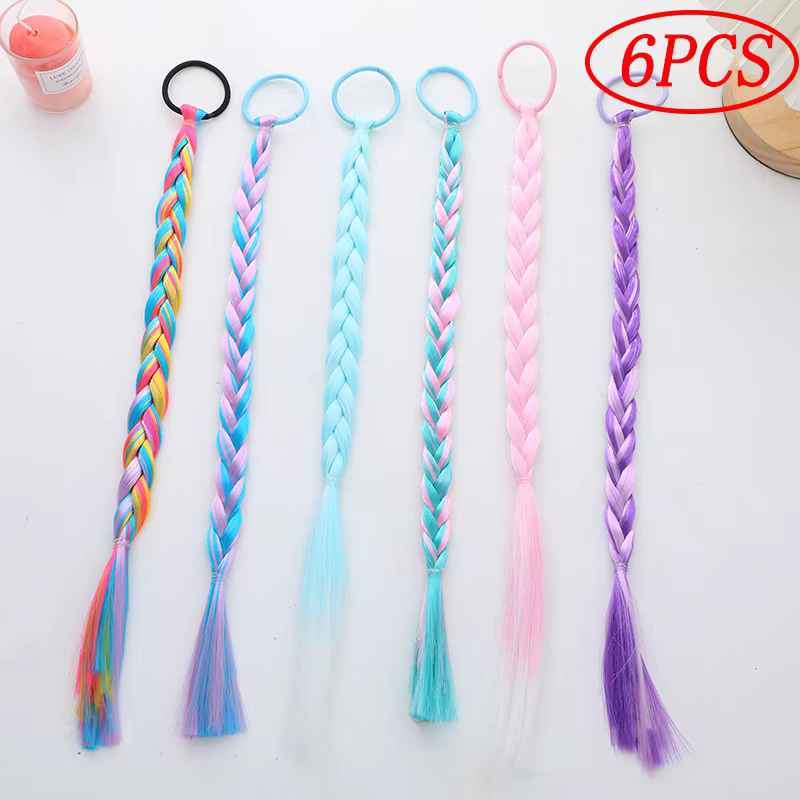 Extensions de cheveux tressés colorés avec pinces