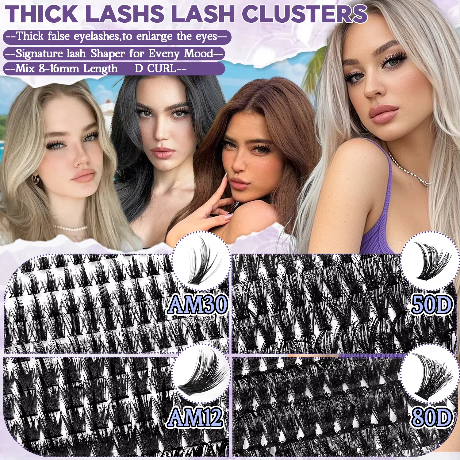 Kit d'extension de cils EIMMY